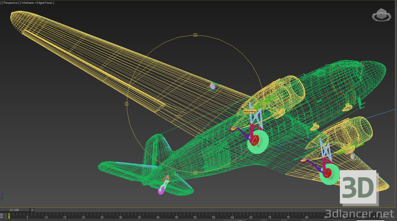 C-47 "Skytrain" 3D modelo Compro - render