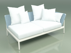 Sofa module left 005 (Metal Milk, Batyline Sky)