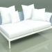 3d model Sofa module left 005 (Metal Milk, Batyline Sky) - preview