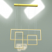 3d model Pendant lamp 90178-3 (gold) - preview