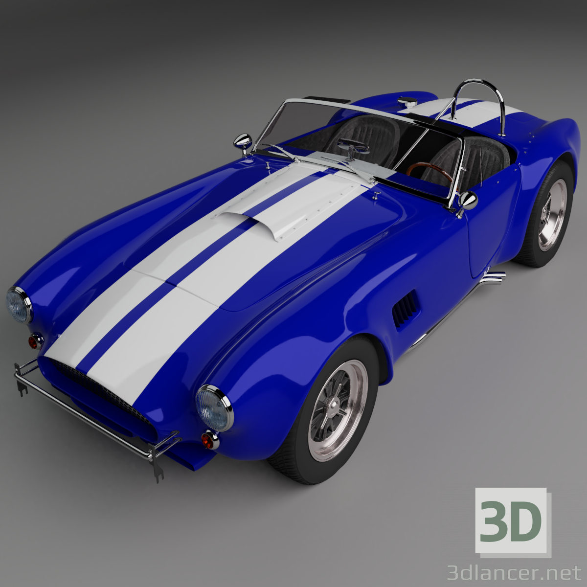 modèle 3D de voiture classique acheter - rendu