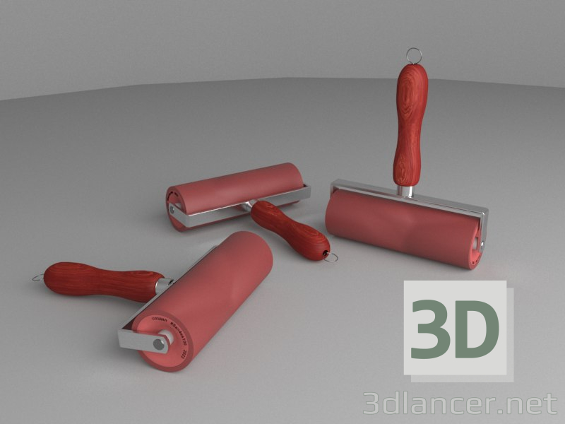 Modelo 3d rolo de silicone - preview