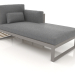 3D Modell Modulares Sofa, Abschnitt 2 rechts, hohe Rückenlehne (Quarzgrau) - Vorschau