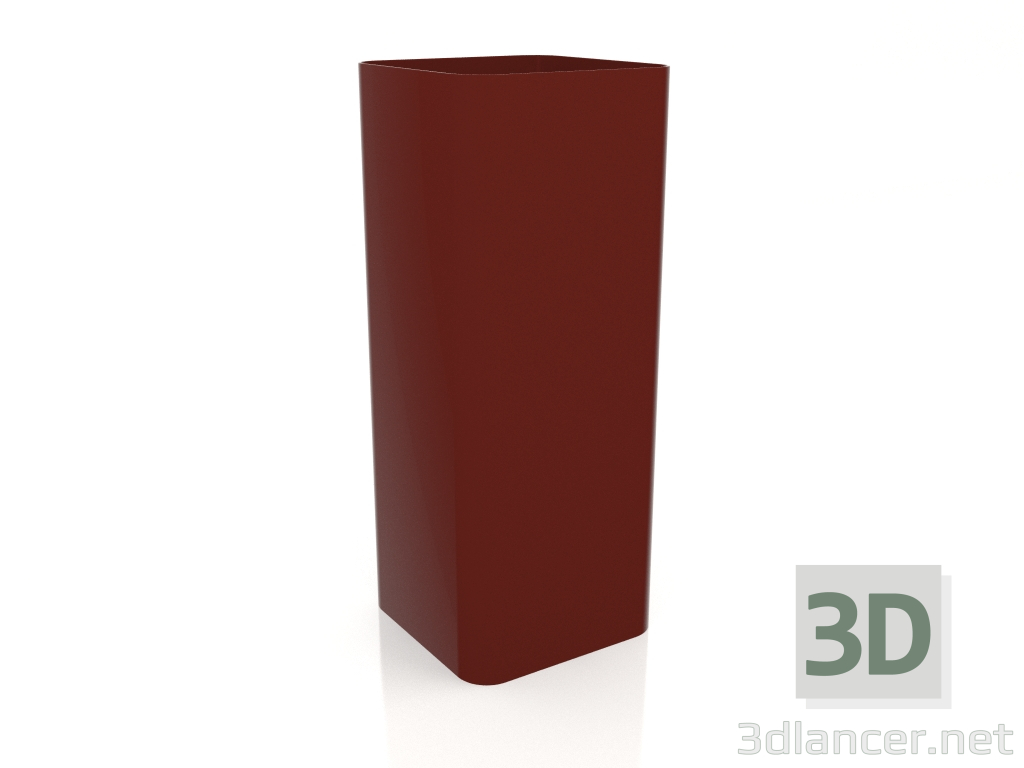 modèle 3D Pot de fleurs 5 (Vin rouge) - preview