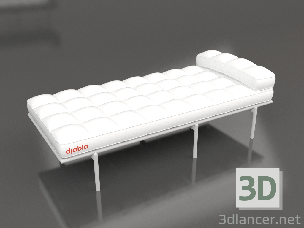 3d model Tumbona (Gris) - vista previa