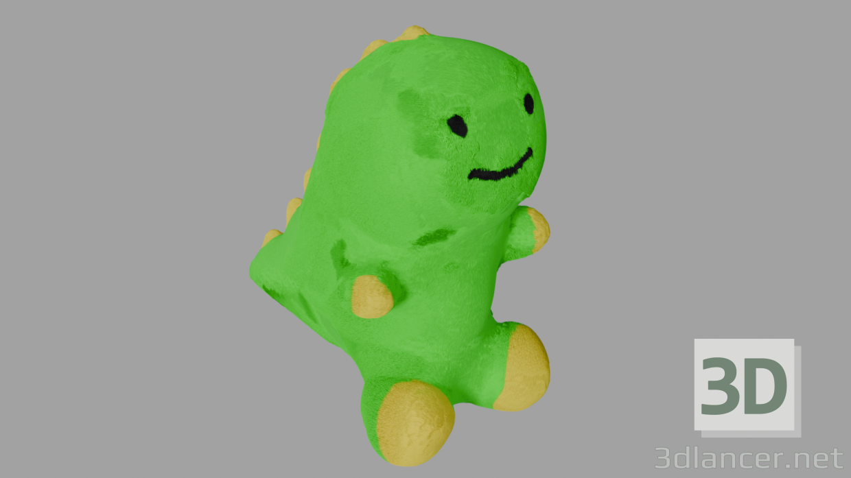 3d plush dinosaur model buy - render