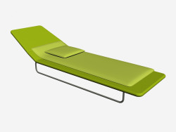 Chaise longue avec dossier réglable en trois positions de Surf