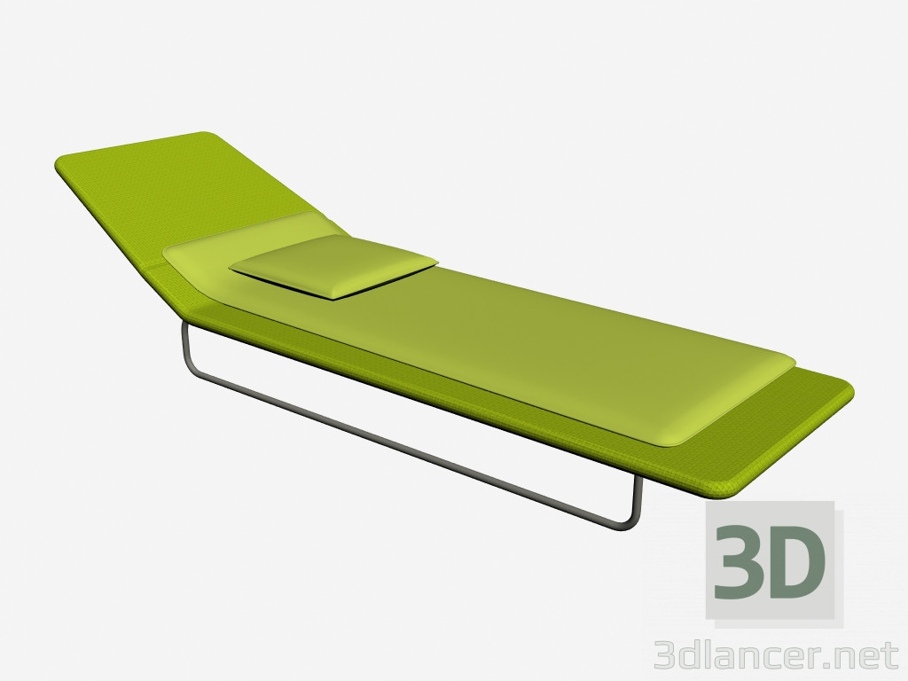 3d model Reposera con respaldo ajustable en tres posiciones Surf - vista previa