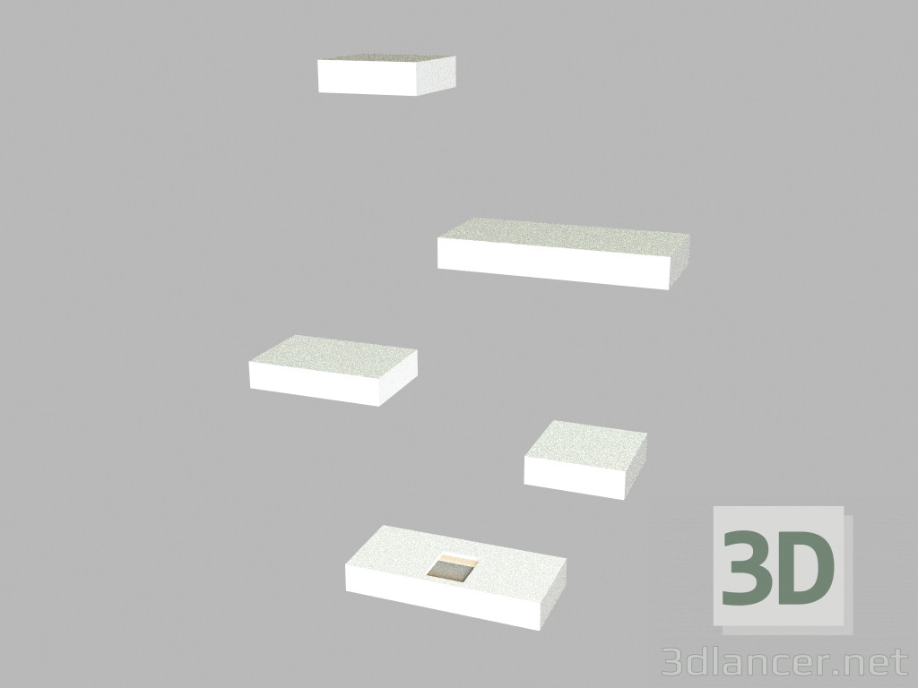 3d model Luminaria de pared 7763 - vista previa