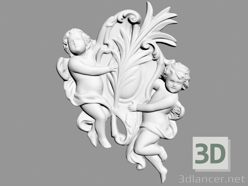 modello 3D Amur DA2 (300x400mm) - anteprima