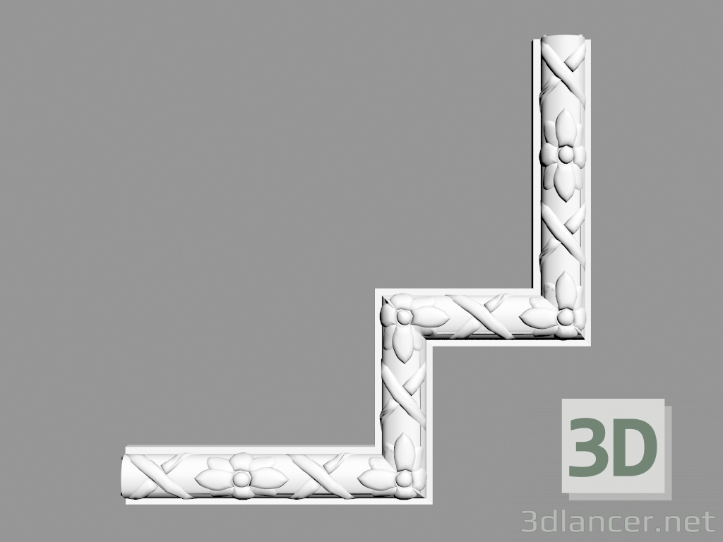 modello 3D Stampaggio ad angolo P201A - anteprima