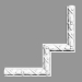 3d model Corner molding P201A - preview