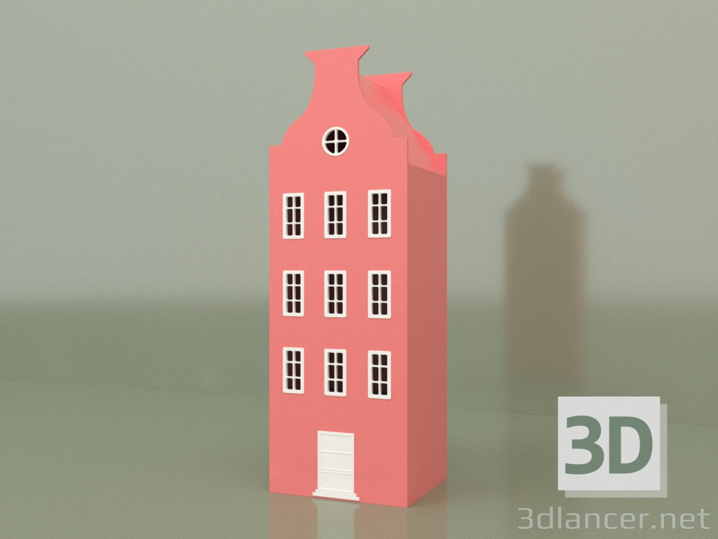 3d model Wardrobe-lodge ASH-5 (Coral) - preview