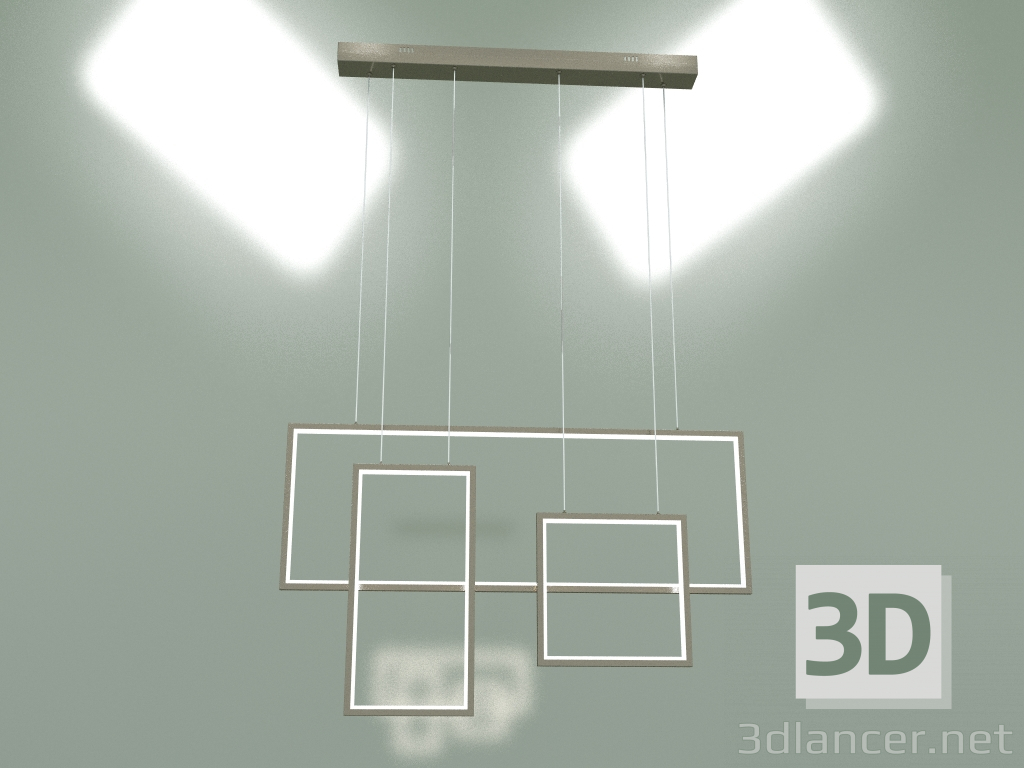 Modelo 3d Luminária pendente 90178-3 (níquel acetinado) - preview