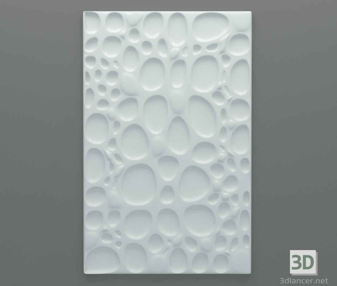 3d model Panel de pared decorativo - vista previa