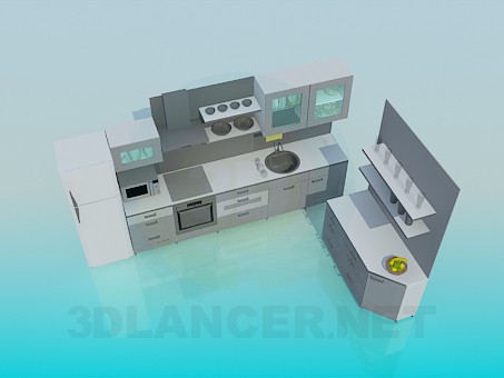 3d model Furniture for kitchen - preview