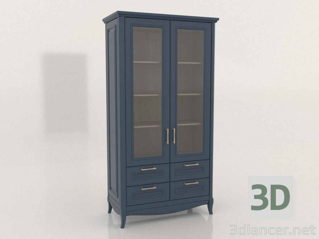 3D modeli İki kapaklı vitrin dolabı 1 (Ruta) - önizleme