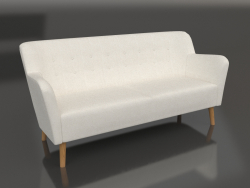 Ingrid straight 3-seater sofa