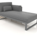 3D Modell Modulsofa, Teil 2 rechts, hohe Rückenlehne (Anthrazit) - Vorschau