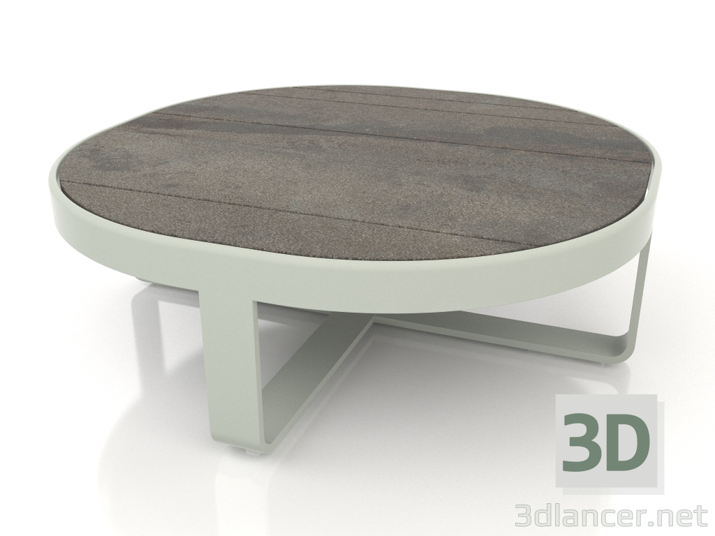 3d model Mesa de centro redonda Ø90 (DEKTON Radium, Gris cemento) - vista previa