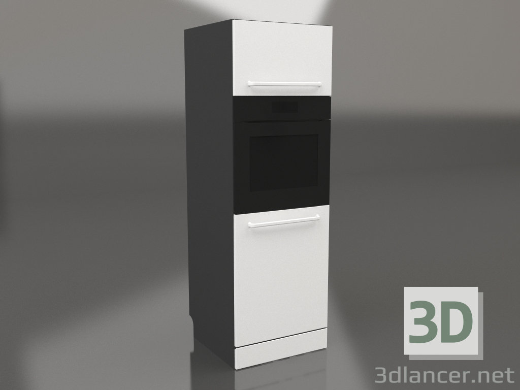 modello 3D Forno e lavastoviglie 60 cm (bianco) - anteprima