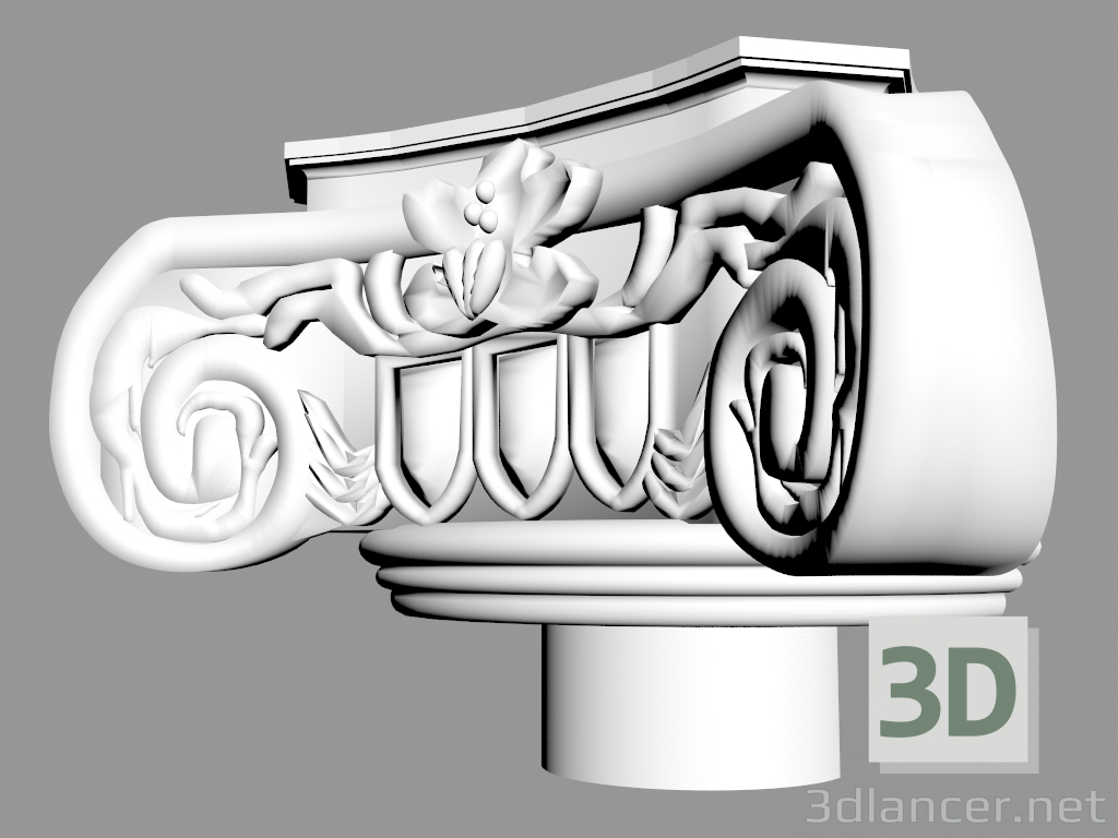 Modelo 3d Semicolumn (capital) L9327 - preview