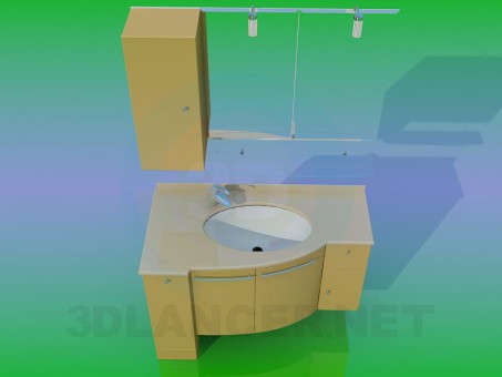 modèle 3D Lavabo - preview