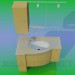 3D Modell Waschbecken - Vorschau