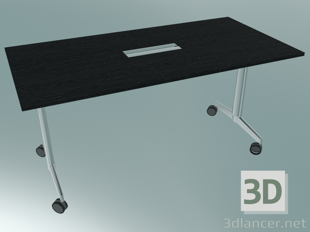 Modelo 3d Mesa estilo perna em T retangular (1500x750, 740mm) - preview