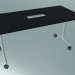 Modelo 3d Mesa estilo perna em T retangular (1500x750, 740mm) - preview