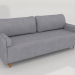 3D Modell Quadratisches, gerades 3-Sitzer-Klappsofa - Vorschau