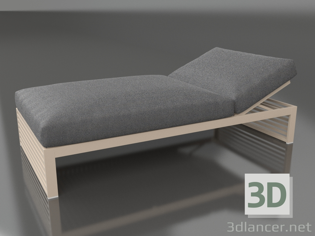 modello 3D Letto per riposo 100 (Sabbia) - anteprima