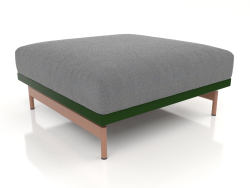 Module canapé, pouf (Vert bouteille)