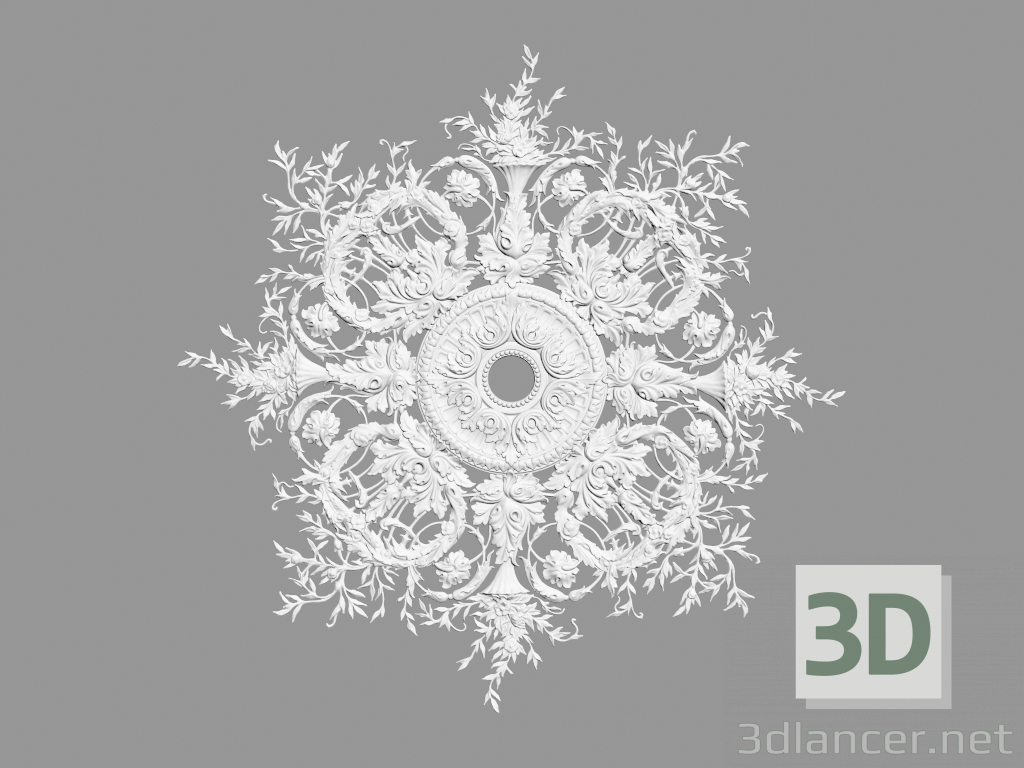 3D Modell Rosette Decke DR-134 (D1630mm) - Vorschau