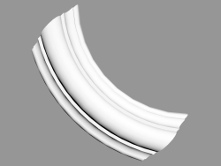 Corner molding P4020A (16.4 x 9.1 x 2.9 cm)