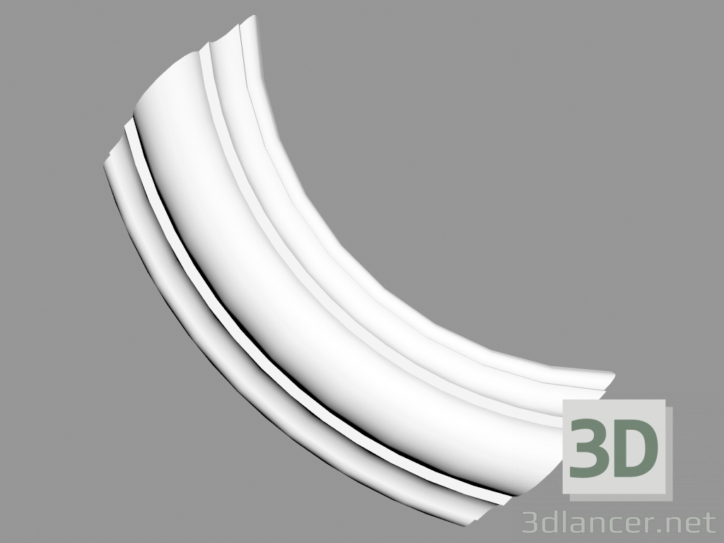 3D modeli Köşe kalıplama P4020A (16,4 x 9,1 x 2,9 cm) - önizleme