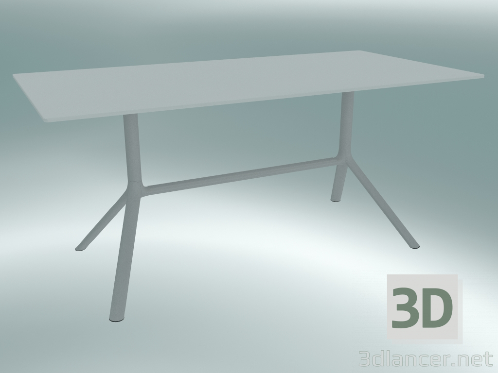 3D Modell Tisch MIURA (9587-01 (80x160cm), H 73cm, weiß, weiß) - Vorschau