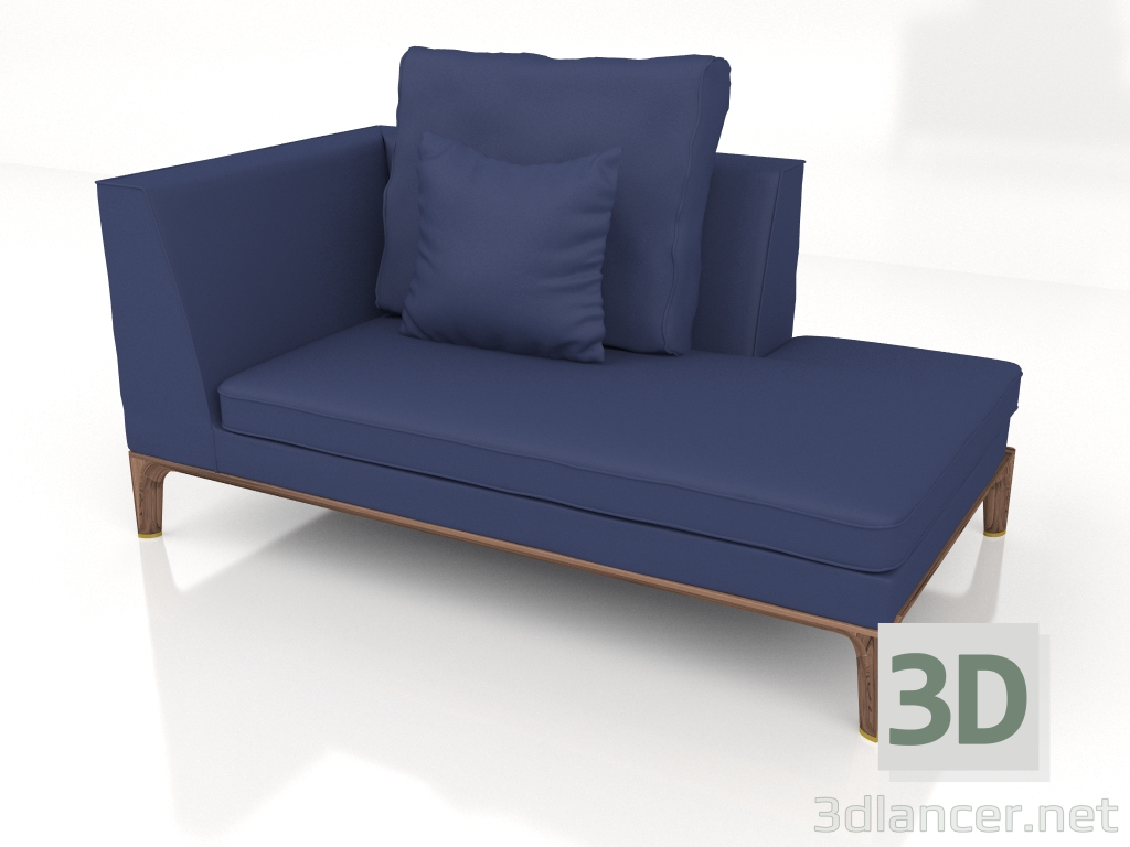 3D Modell Liegestuhl DG 176 Chaiselongue LH - Vorschau