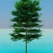 3d model Thick tree - preview