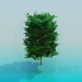 3d model Thick tree - preview