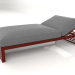 3d model Bed for rest 100 (Wine red) - preview