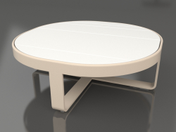 Table basse ronde Ø90 (DEKTON Zenith, Sable)