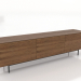 3D modeli TV dolabı 4 1800 mm (açık ceviz) - önizleme