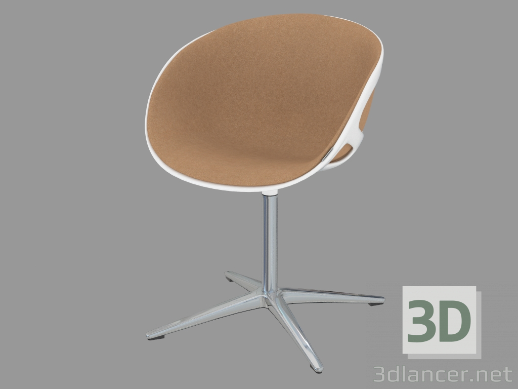 modello 3D Poltrona con rivestimento interno Rin - anteprima