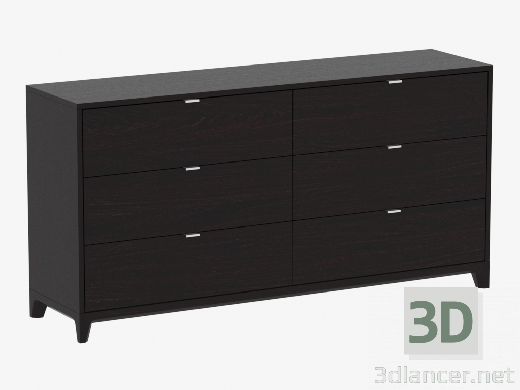 3D Modell Truhe FALL №3 (IDC017103000) - Vorschau