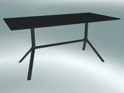 Mesa MIURA (9587-01 (80x160cm), H 73cm, preto, preto)