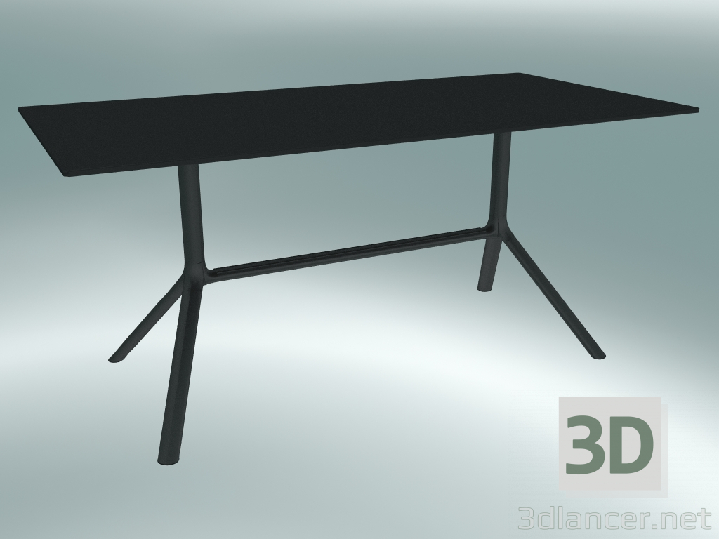 3d model Mesa MIURA (9587-01 (80x160cm), H 73cm, negro, negro) - vista previa