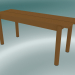 3d model Bench Linear Steel (110 cm, Brunt Orange) - preview