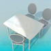 3d model Table and chairs - preview