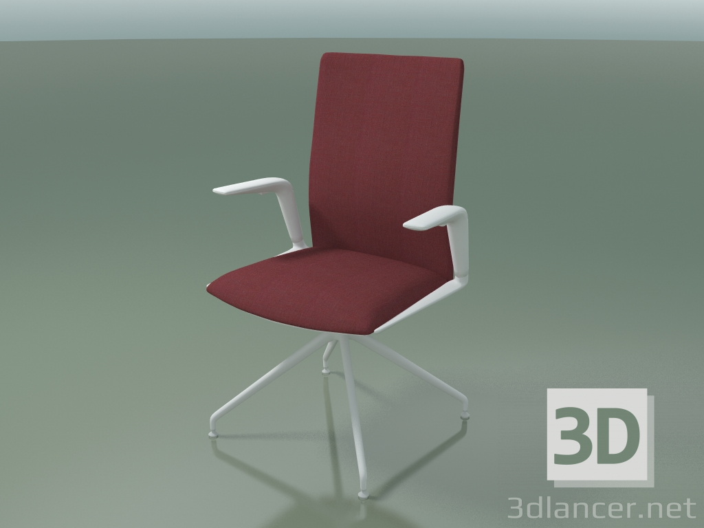 3D modeli Sandalye 4830 (bir köprü üzerinde, döner, döşemeli - kumaş, V12) - önizleme